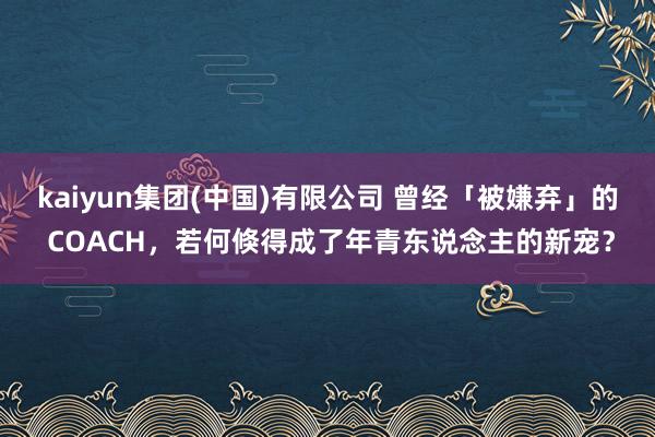 kaiyun集团(中国)有限公司 曾经「被嫌弃」的 COACH，若何倏得成了年青东说念主的新宠？