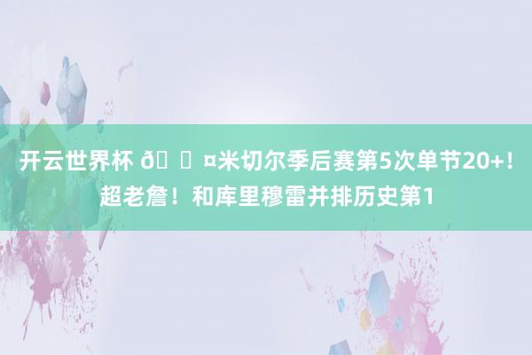 开云世界杯 😤米切尔季后赛第5次单节20+！超老詹！和库里穆雷并排历史第1