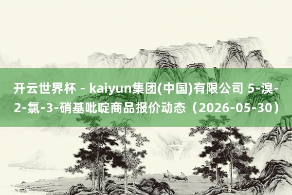 开云世界杯 - kaiyun集团(中国)有限公司 5-溴-2-氯-3-硝基吡啶商品报价动态（2026-05-30）