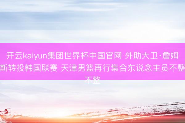 开云kaiyun集团世界杯中国官网 外助大卫·詹姆斯转投韩国联赛 天津男篮再行集合东说念主员不整